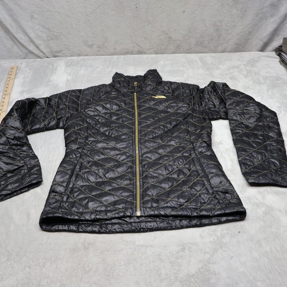 North Face Jacket Women Small Black Insulated Quilted Thermoball Light Puffer